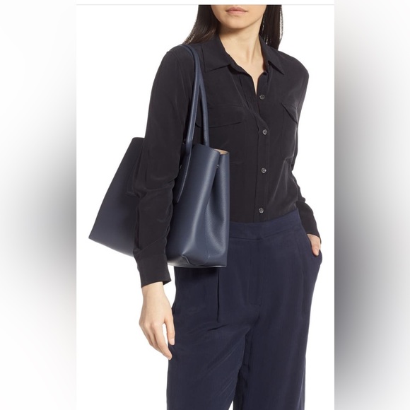 Longchamp Roseau Leather Shoulder Tote - Picture 4 of 16